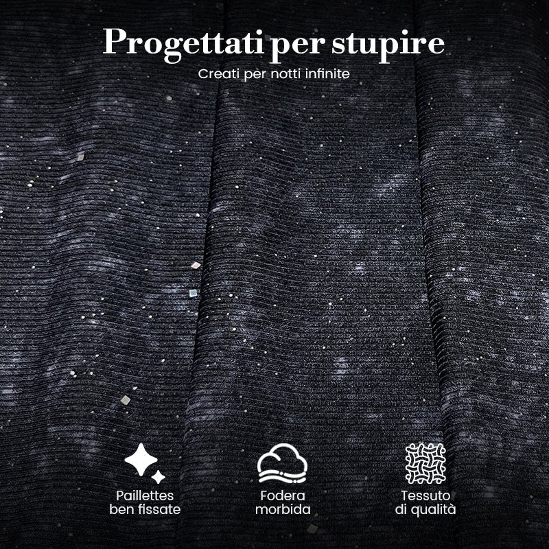 Pantaloni Donna a Gamba Larga con Paillettes, Vita Elastico, Eleganti e Comodi