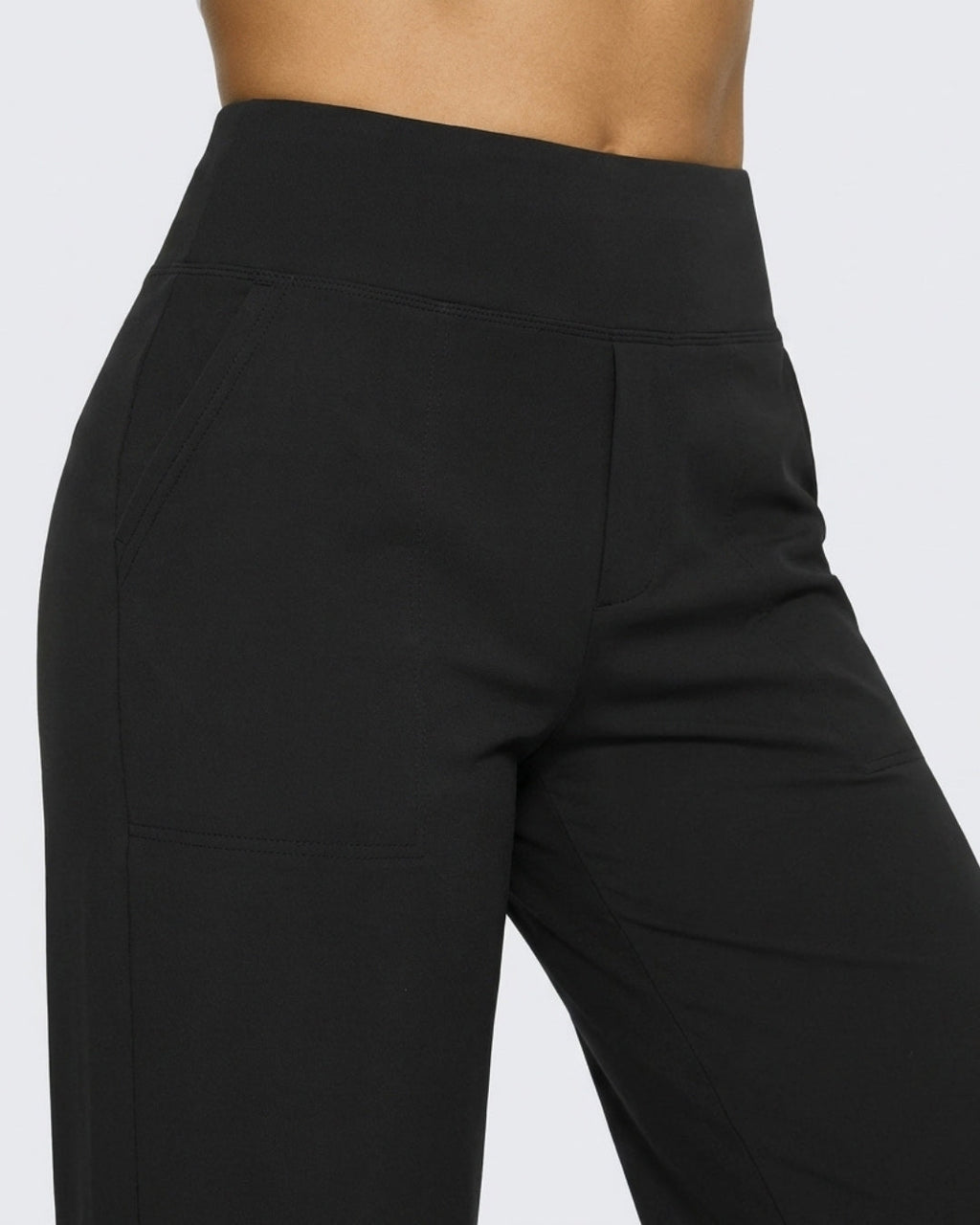 Eleganza Quotidiana | Pantaloni Donna a Gamba Larga Vita Alta Elasticizzati